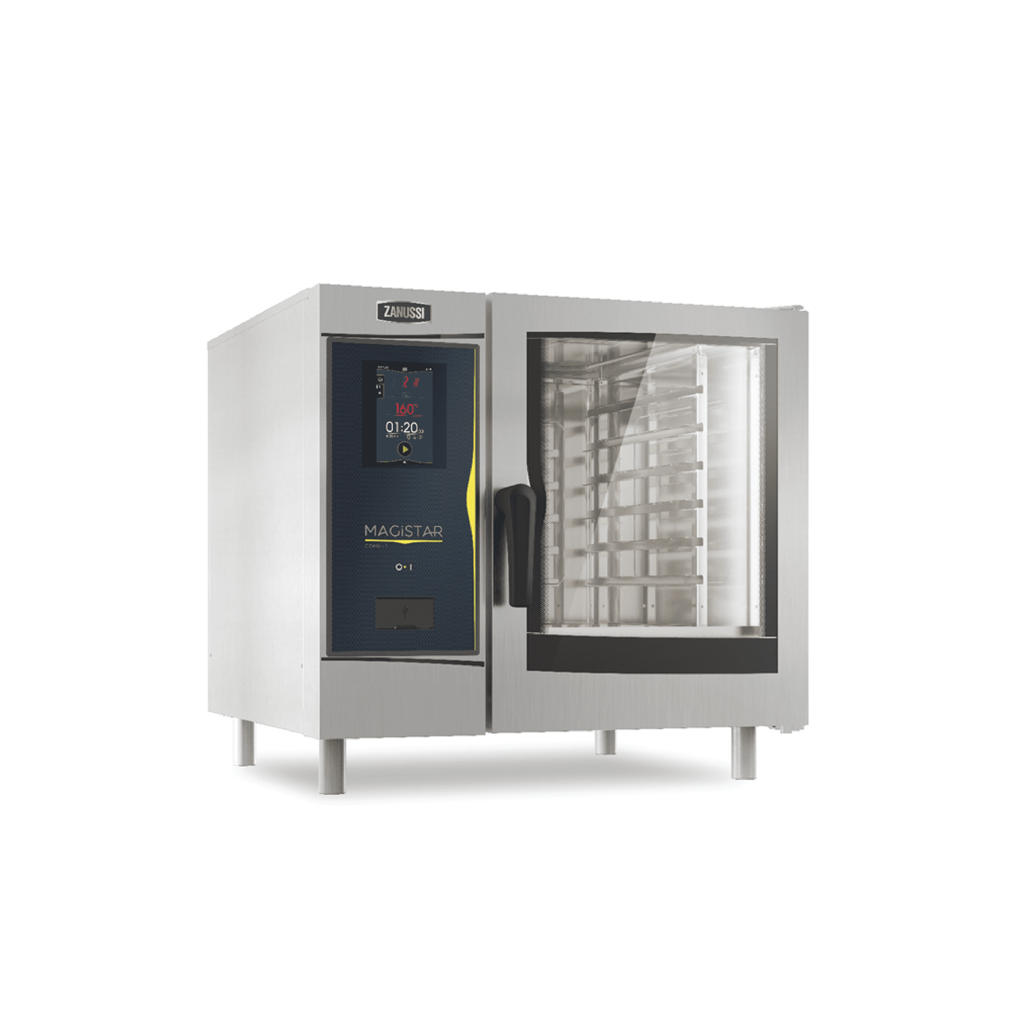 ZANUSSI MAGİSTAR TI KONVEKSİYON NEMLENDİRMELİ DOKUNMATİK EKRANLI LPG'Lİ GASTRONORM FIRIN resmi